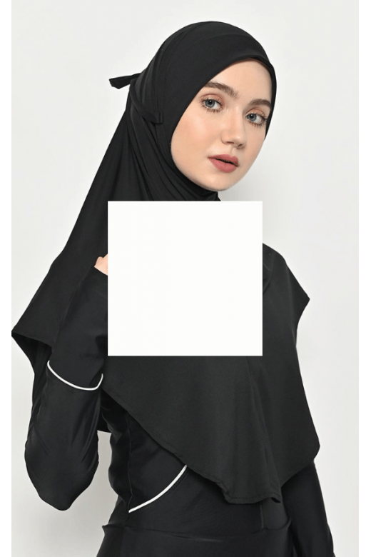 Bergo Mirae Hijab Sporty Black